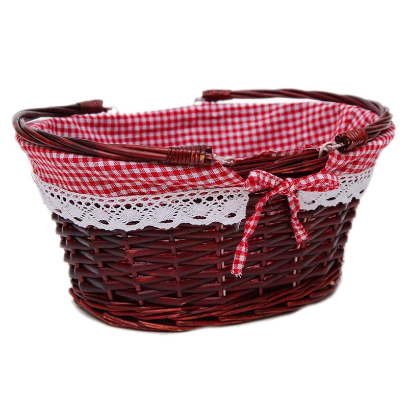 Wicker Basket Gift Basket Picnic Basket Candy Basket Storage Basket ...