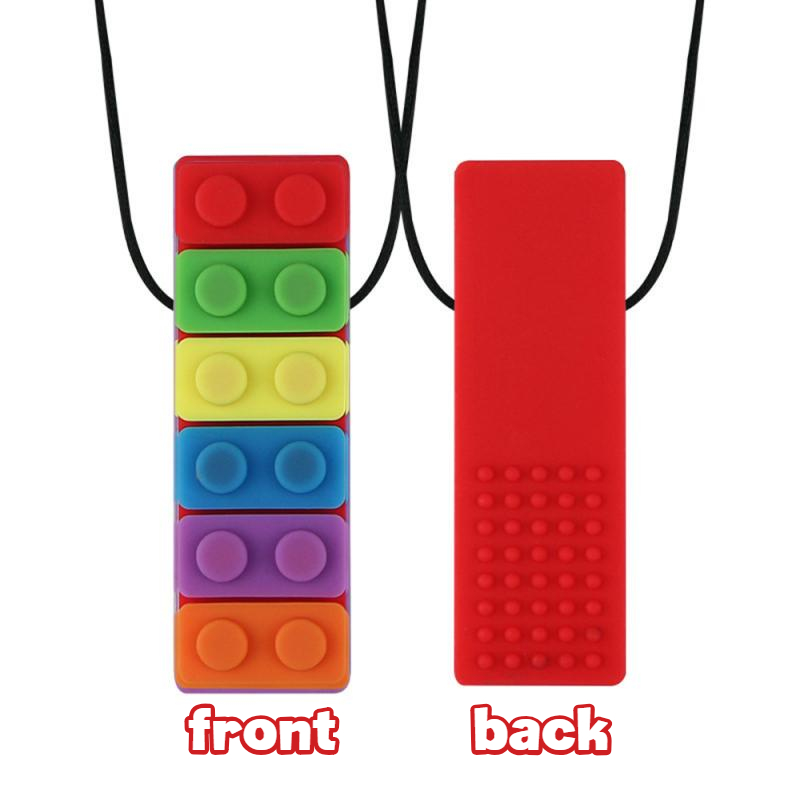 【COD】Baby Silicone Chew Necklace Children Chew Bar Autism Sensory Chewy