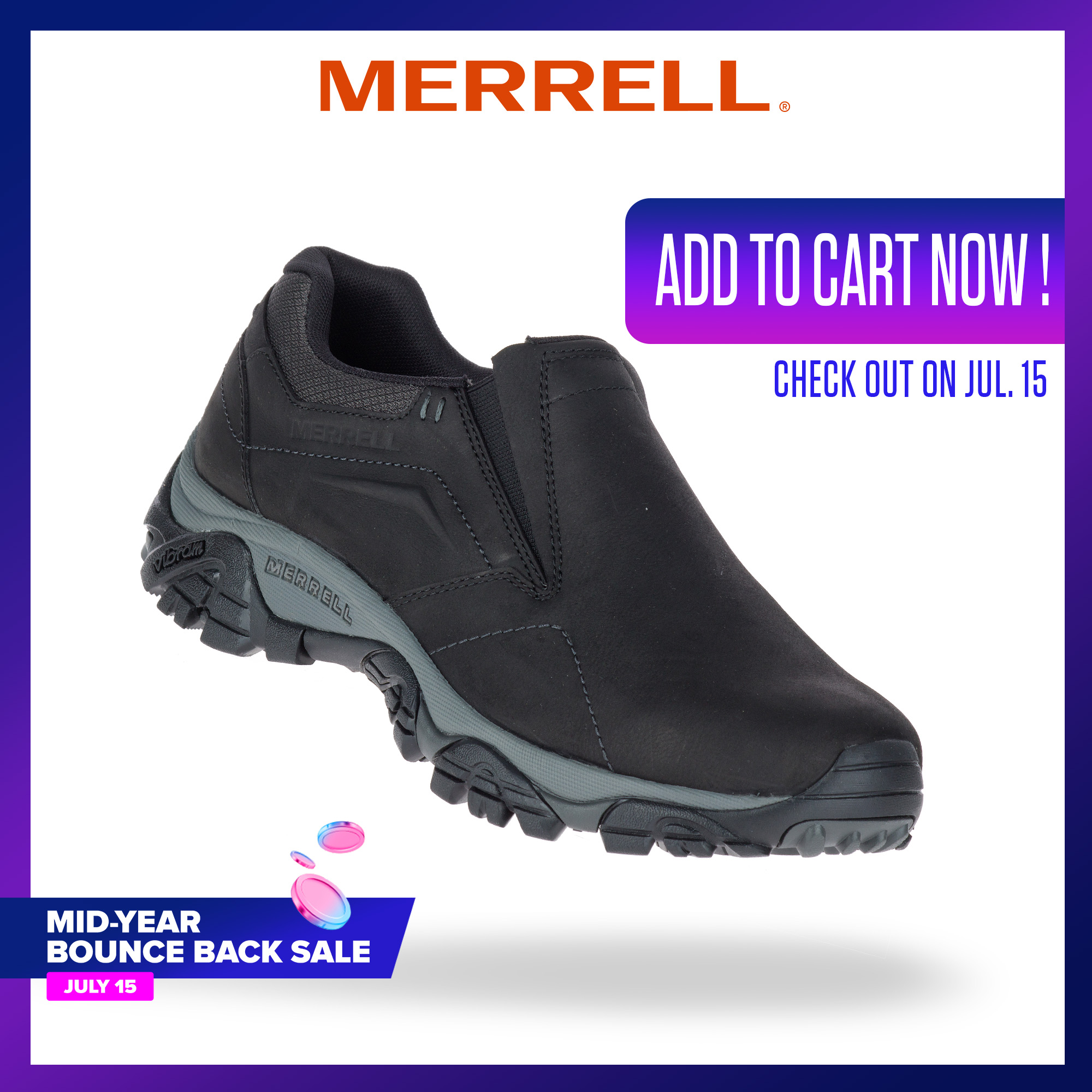 Merrell Men's Hiking Shoes - Moab 