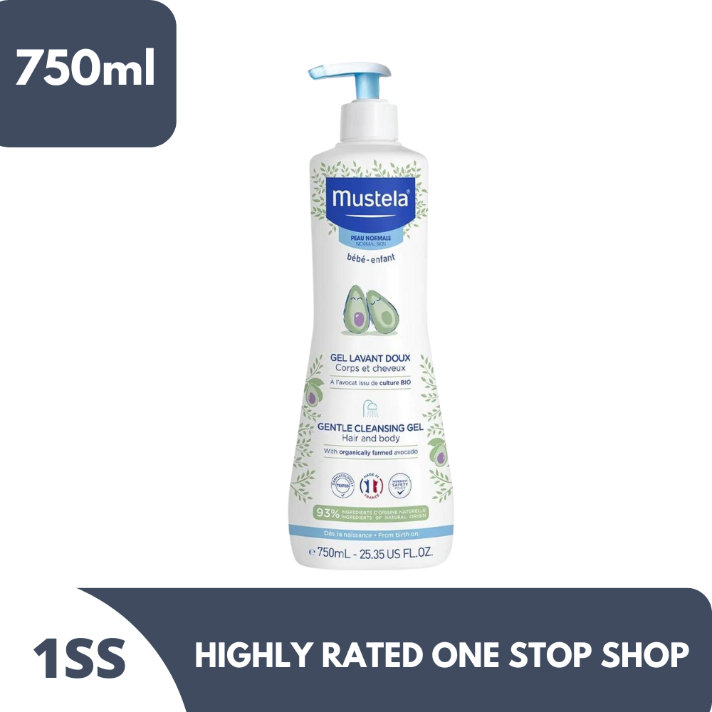 Mustela Gel Lavant Doux à l'Avocat Peau Normale 750 ml