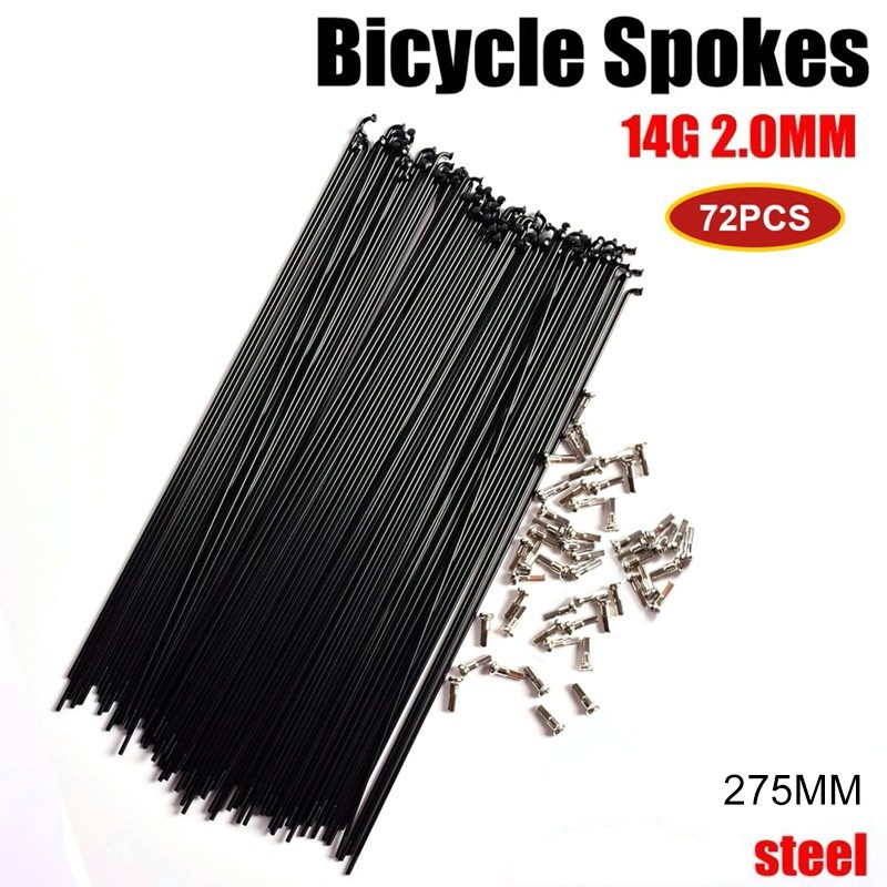 Ragusa Spokes and Nipples 26.127.529.1 (6472PCS) Steel Bicycle Spokes