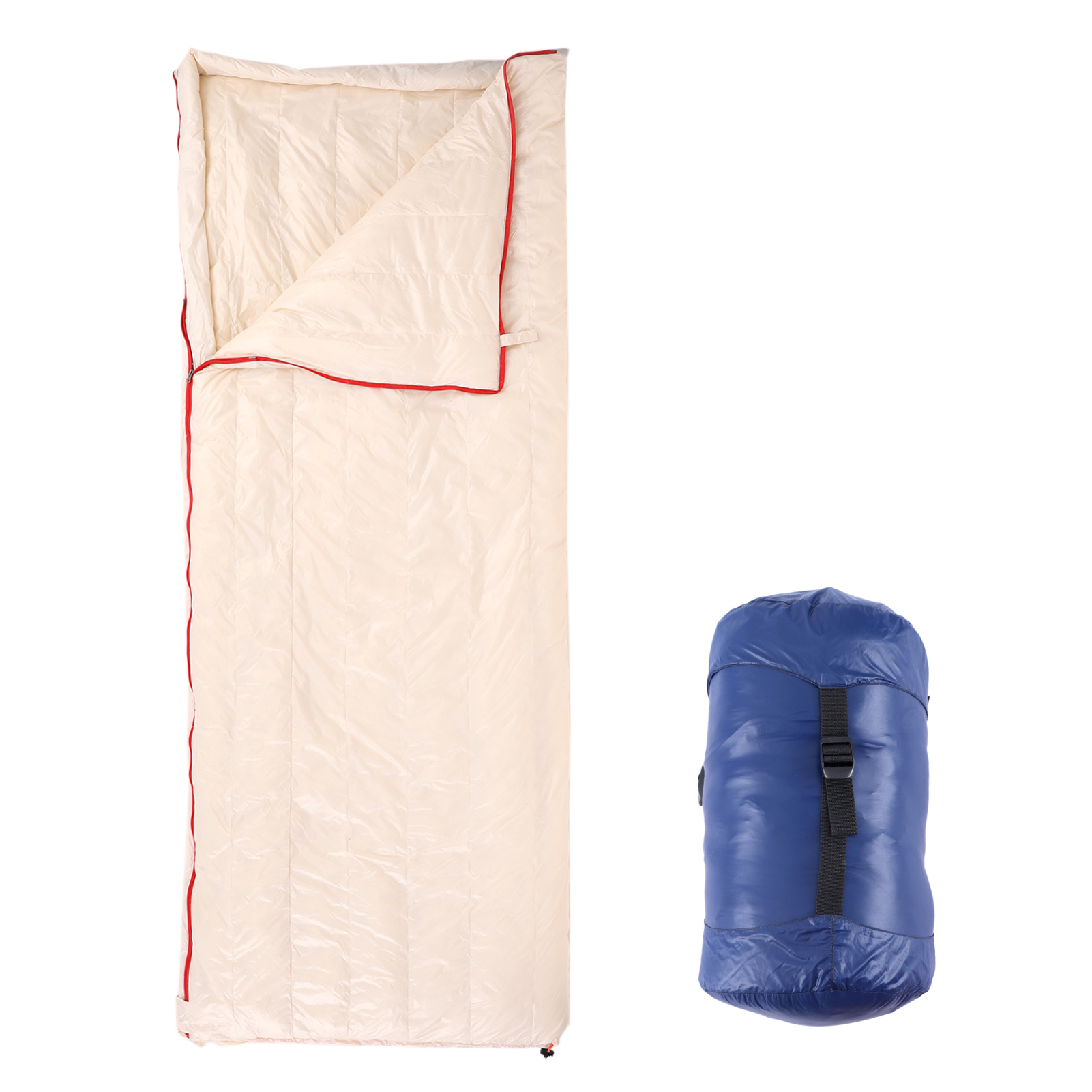 Single Preson Ultralight Goose Down Sleeping Bag with Storage Bag for