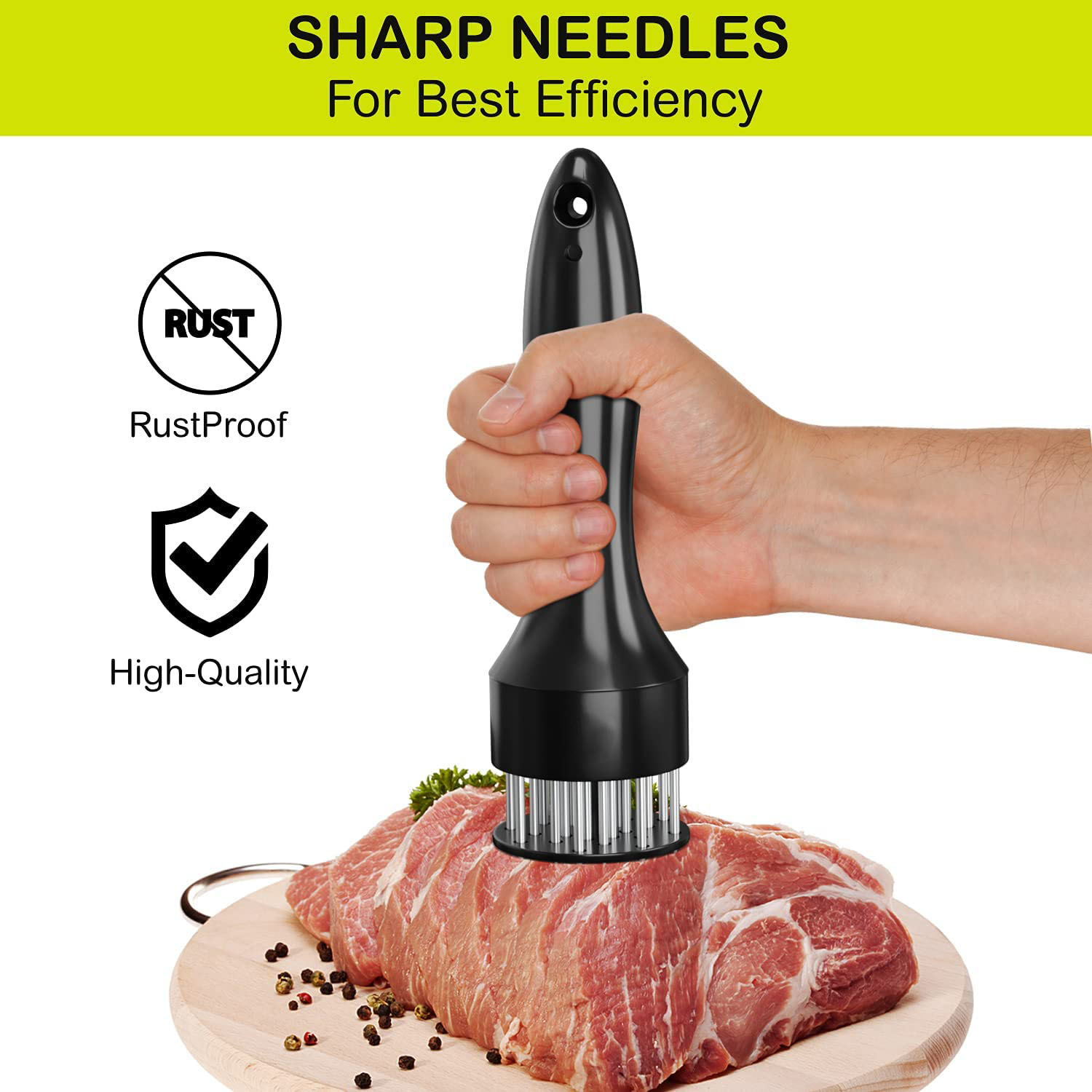 Multi Function Meat Tenderizer Needle ABS+Stainless Steel Steak