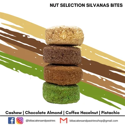 Biba Silvanas Bites Nut Selection - Cashew, Choco Almond, Coffee Hazelnut, Pistachio