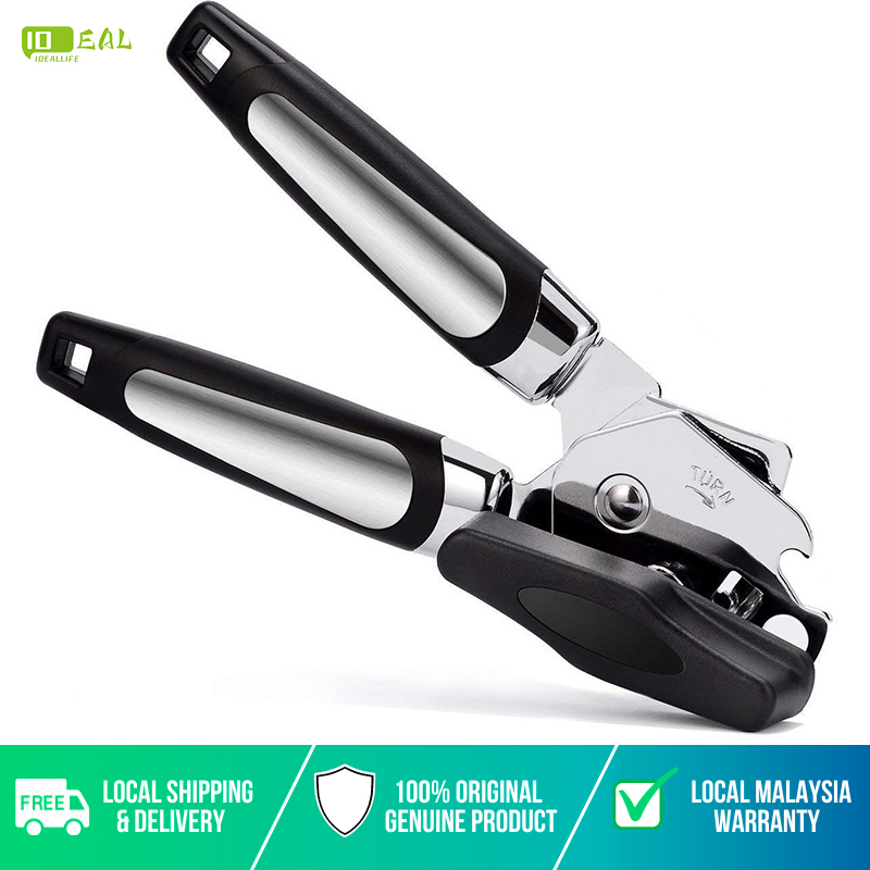 Can Opener Manual, Handheld Strong Heavy Duty Can Opener, Anti-slip Hand  Grip, Stainless Steel Sharp Blade, Ergonomic and Easy to Use, with Large  Turn