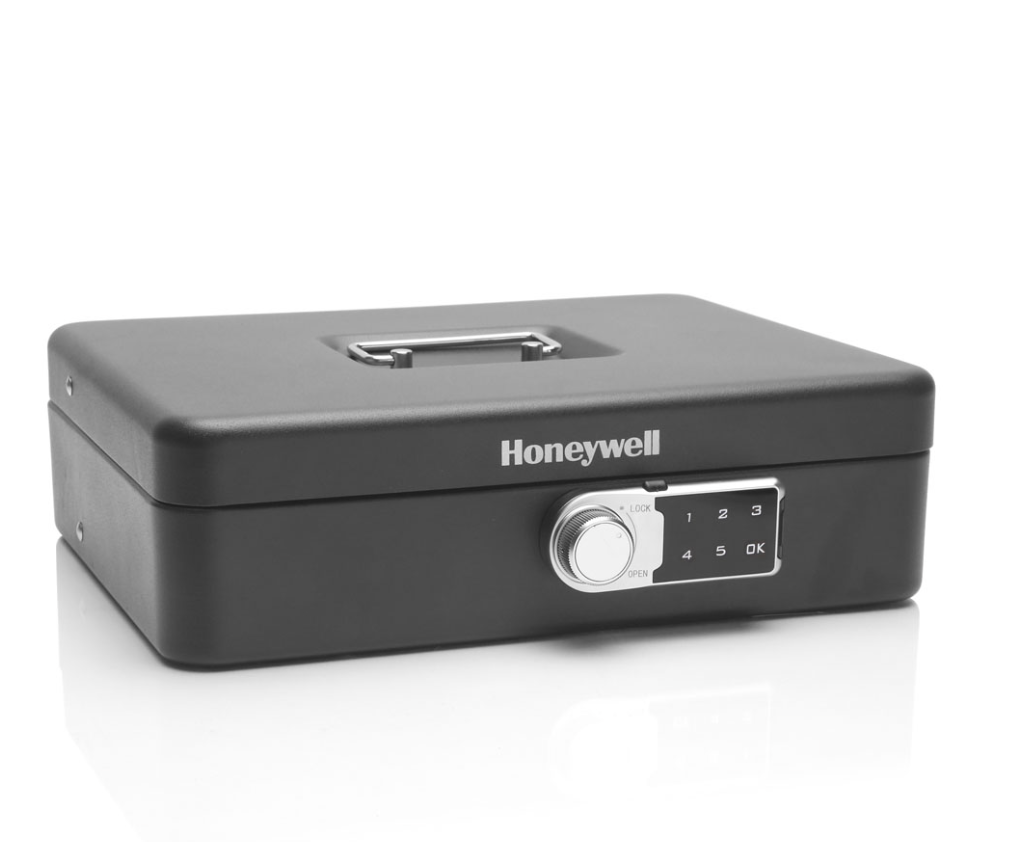 Honeywell 6213DG Digital Tiered Cash Box With Touchpad Lock (4 Bill/5