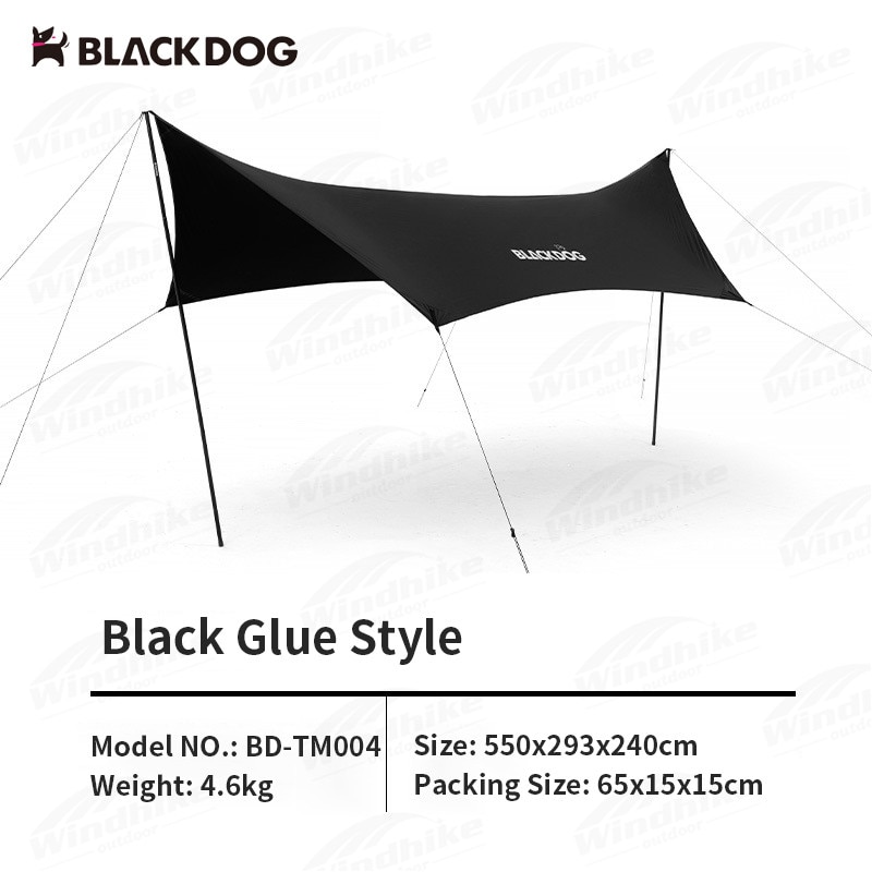 BLACKDOG by Naturehike Hexagonal Arc Edge Large Canopy Awning Tarp Tent
