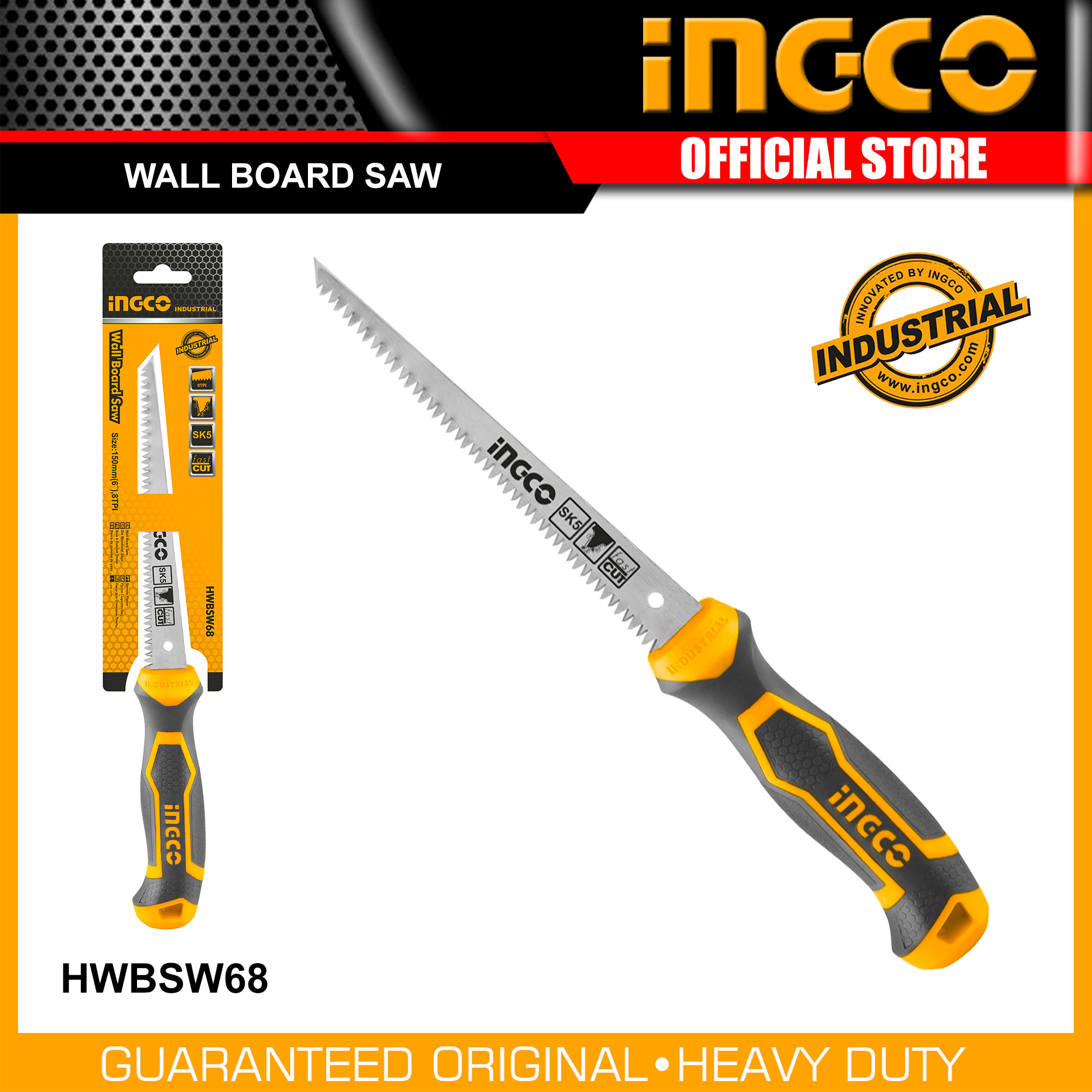 INGCO Industrial Drywall Wall Board Wallboard Saw 6" for Cutting