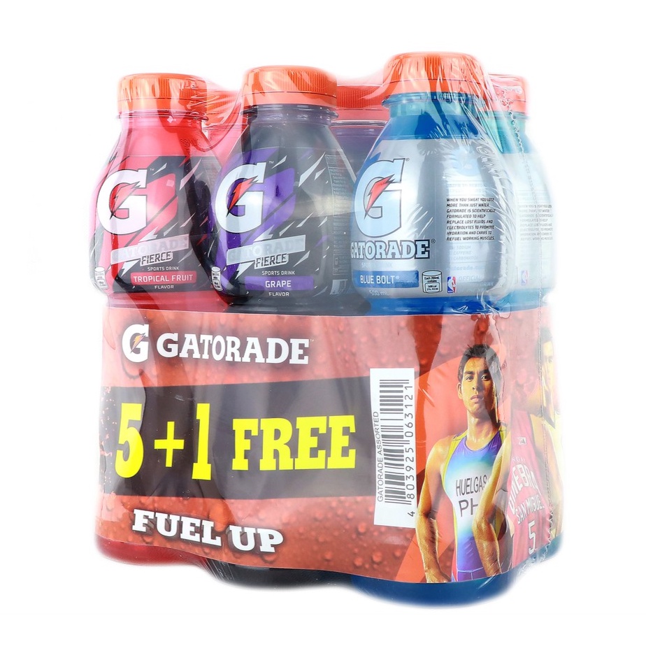 Gatorade Fuel Up Assorted Flavors 500mL 5+1 pack Lazada PH