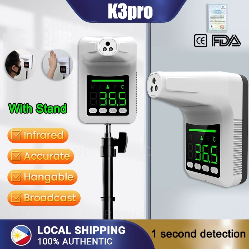 2 in1K9 Pro Infrared Thermometer With Alcohol Dispenser Smart Sensor