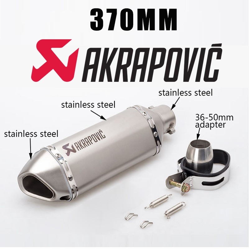 [FAST DELIVERY] 51MM Canister Pipe Akrapovic Exhaust Rear Pipe With