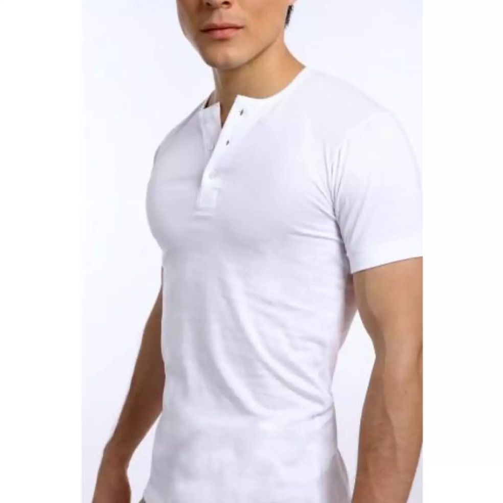 GUITAR Camisa de Chino for Men Short Sleeves De Hilo 100% Finest Cotton ...