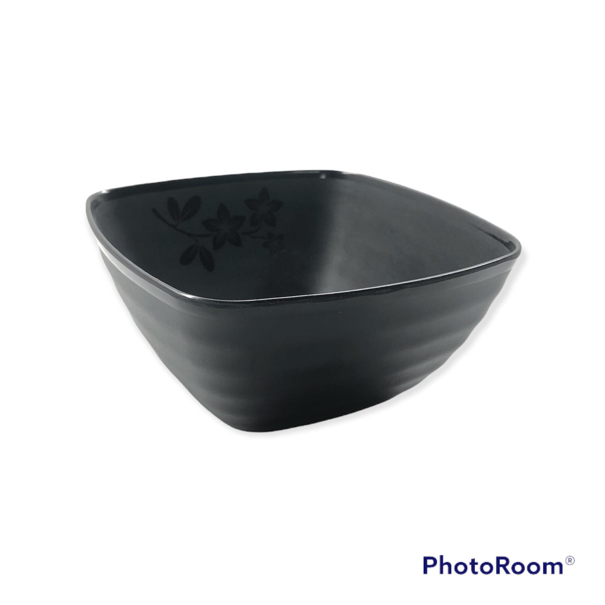 BH1555 6" BLK SQUARE BOWL MELAMINE MATTE BLACK SQUARE BOWL Lazada PH