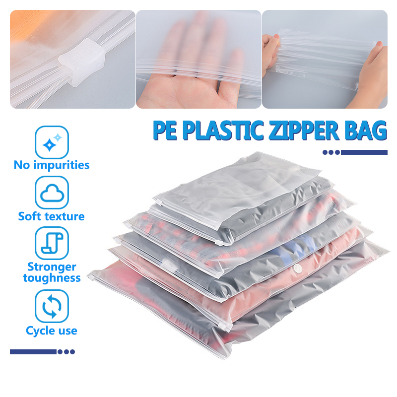 Frosted matte Ziplock Packaging Package Cloth Portable Translucent