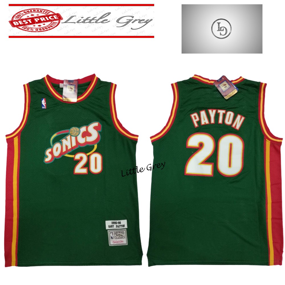 NBA_ jersey Men Basketball Shawn Kemp Jersey Gary Payton Kevin Durant Ray  Allen Stitched Green Yellow White Red Home Away Breath''nba''jerseys 