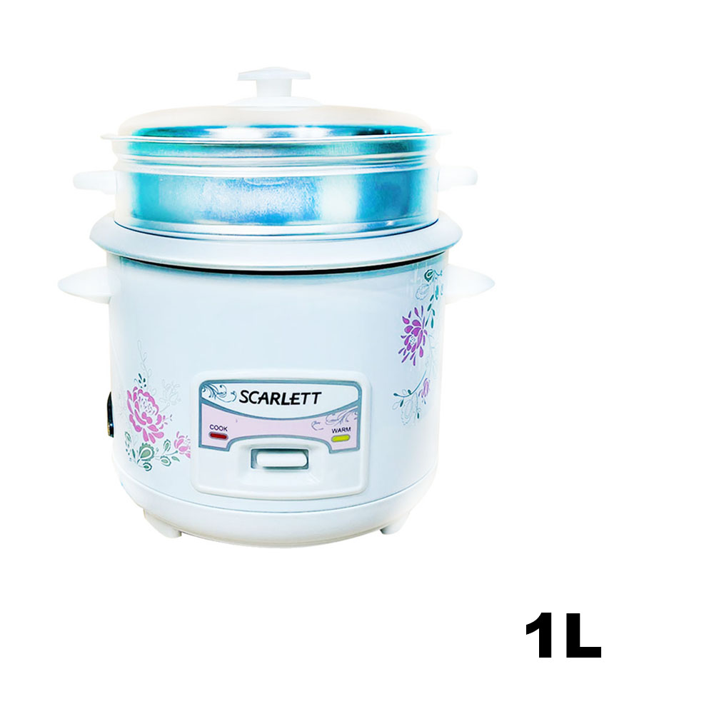 1/1.5L Stainless Steel Automatic Electric Rice Cooker With Steamer Heat
