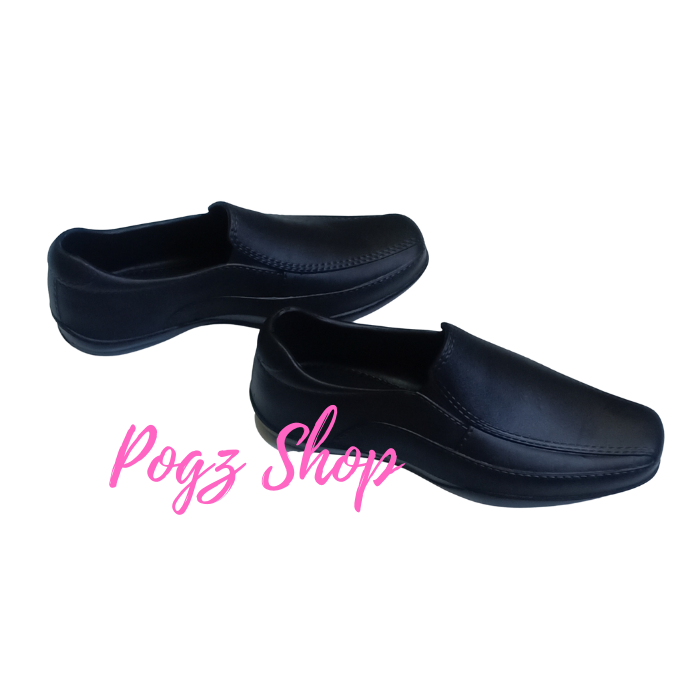 Pogz Shop Durable Splasher White Shoes Black Shoes for Him Men