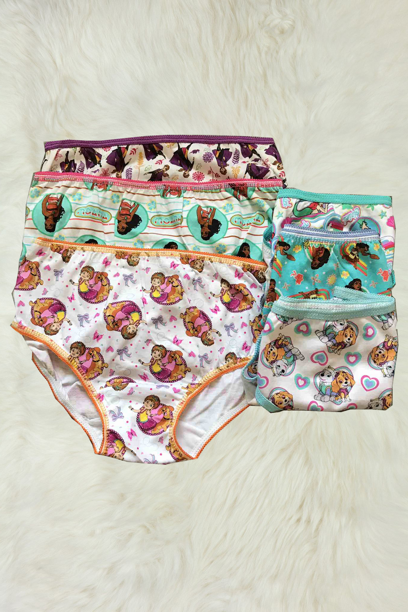 Disney Moana Girls Panties Underwear 7-Pack