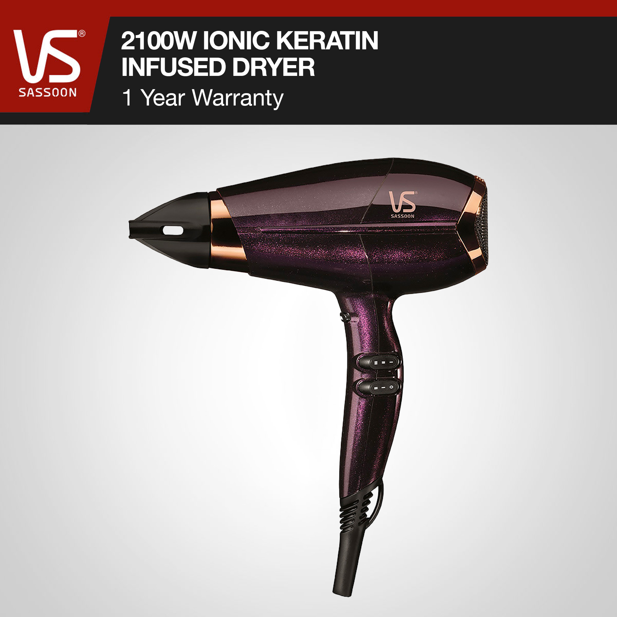 Vidal Sassoon 2100w Ionic Keratin Infused Dryer Lazada Ph 1667