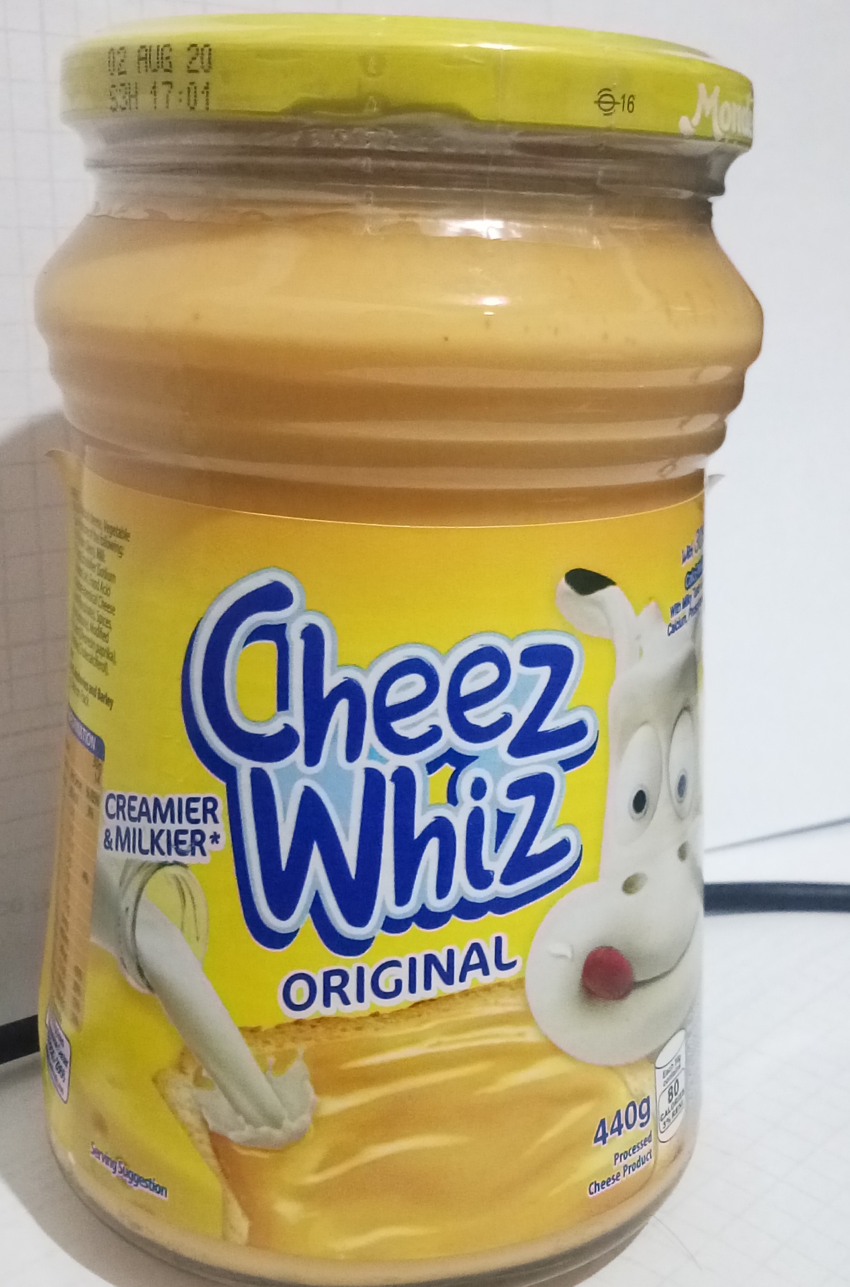 CHEEZ WHIZ ORIGINAL 440G Lazada PH