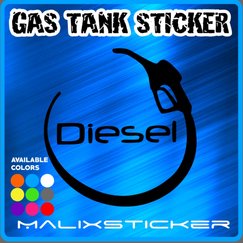 DIESEL / GASOLINE / UNLEADED CAR GAS TANK STICKER Lazada PH