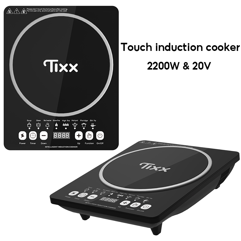 Tixx Induction Cooker 2200W Fast Heating Power Saving Smart Touch
