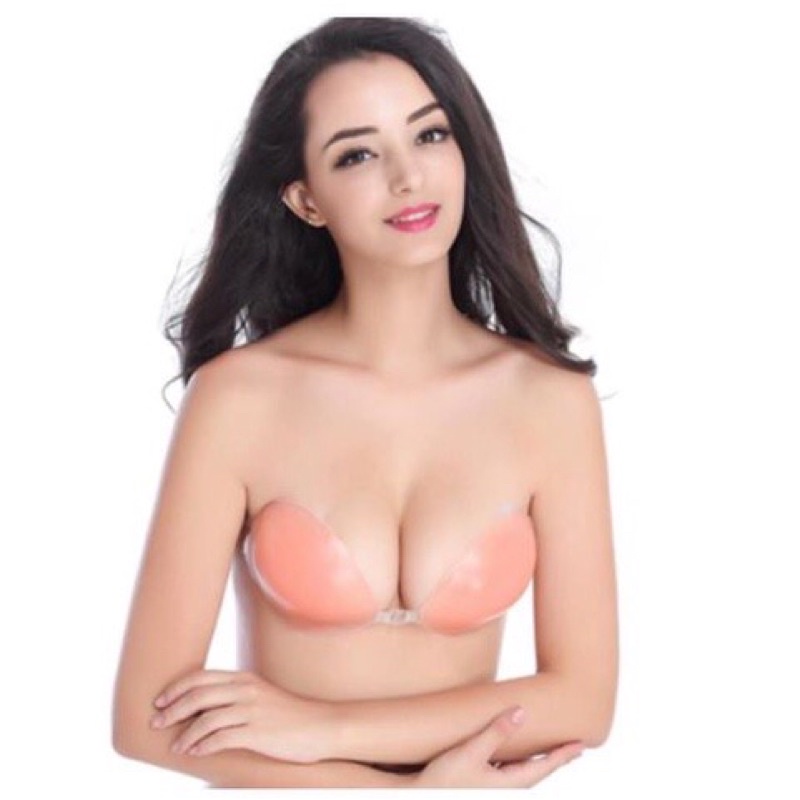 THREE】 Reusable Silicone invisible bra inserts Pads Push Up Enhancer Breast  Strapless