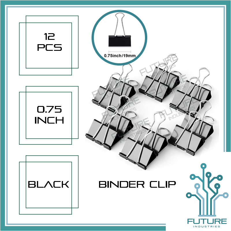 Binder Clip Fold Back Clip 24mm (1 Inches) 19MM (0.75 Inches