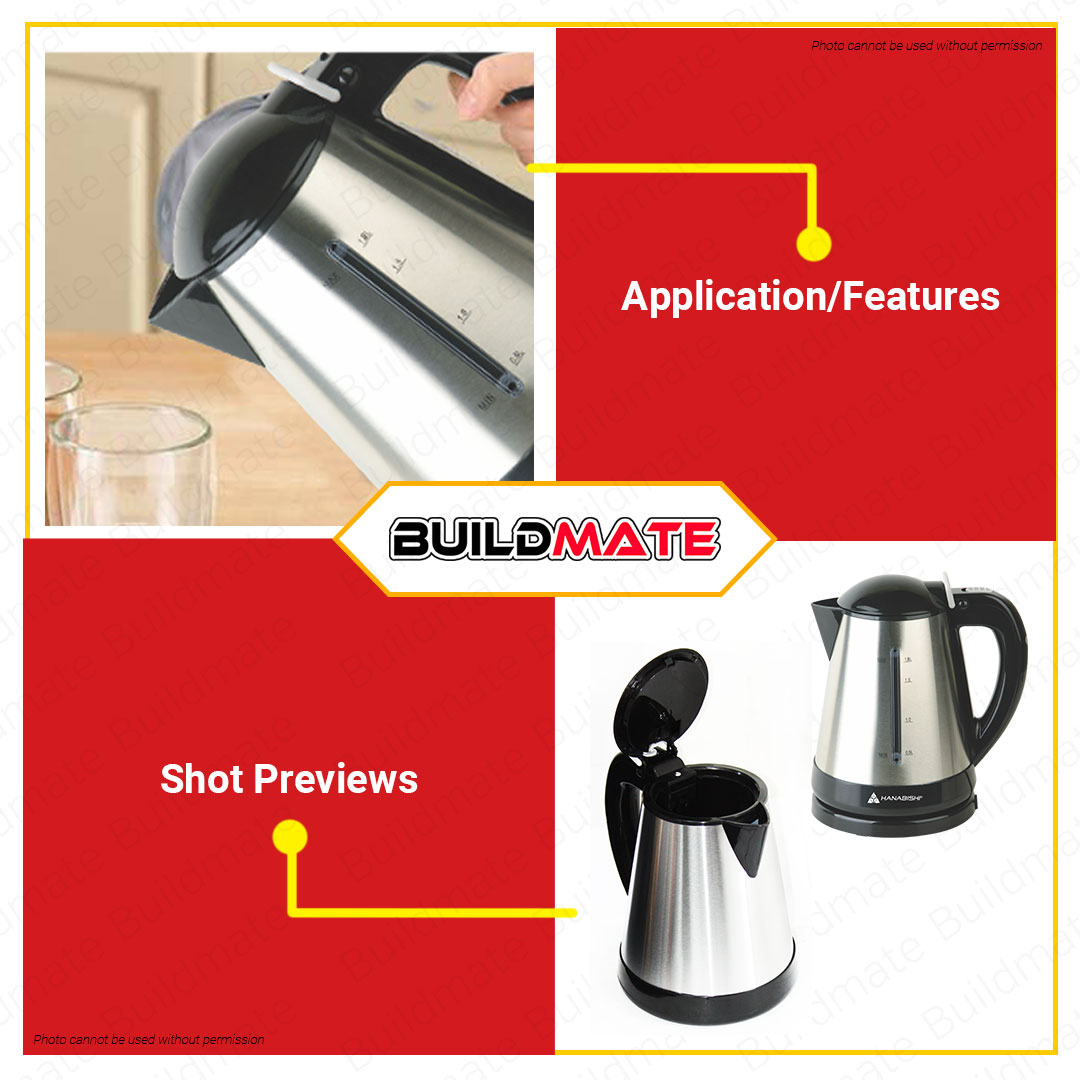 HANABISHI Electric Stainless Water Kettle HWK-118SS