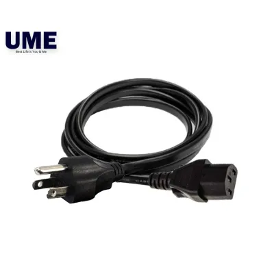 AC Power Cord US Plug 3 Pin for PC Computer Printer Monitor Rice Cooker CCTV LED Light etc UH3PV75 1.5 UME