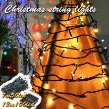 10m/100led Solar Christmas string lights For Garden Waterproof Outdoor Lighting Christmas Lamp Xmas Holiday Decoration Fairy Solar Battery