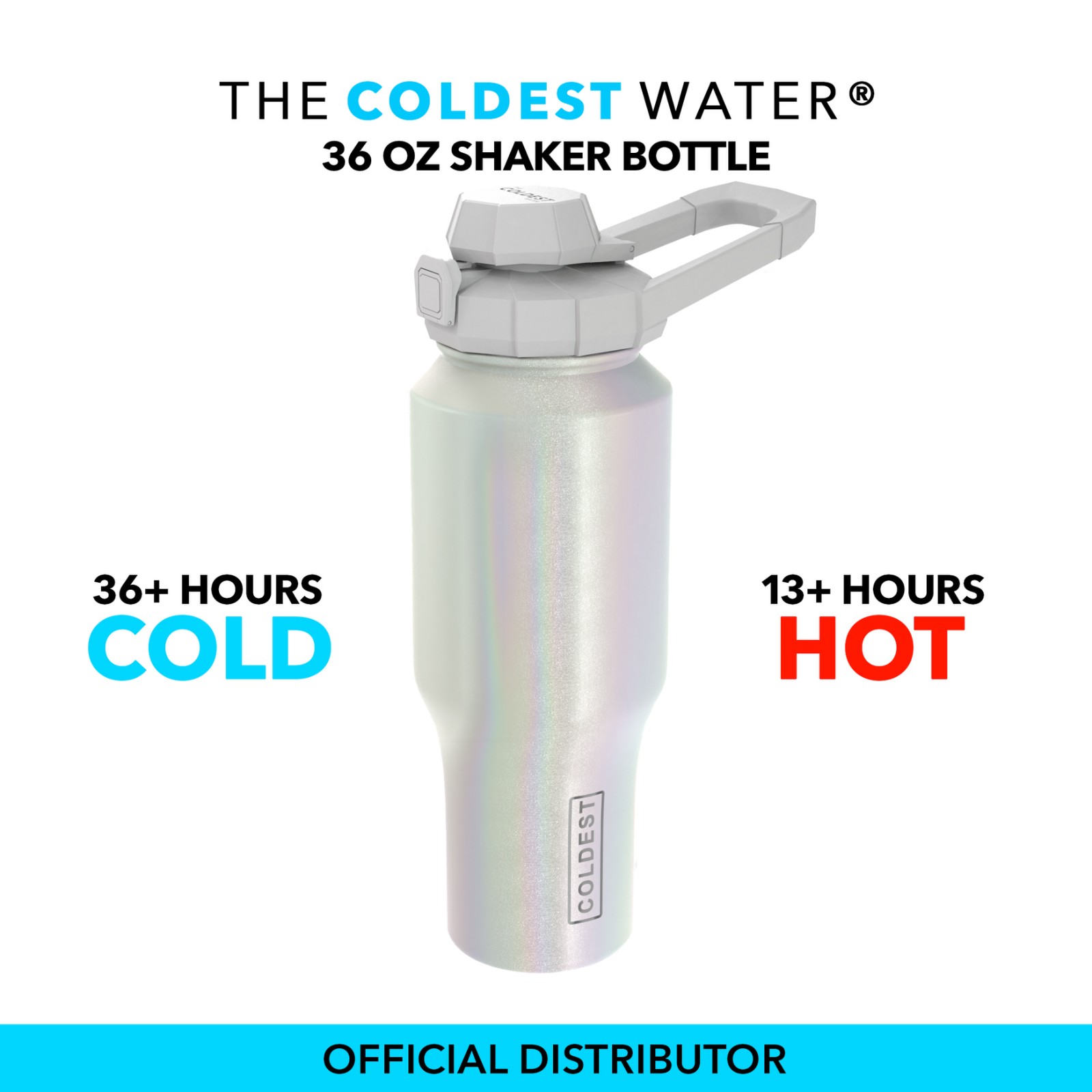 COLDEST Water Bottle Limitless 46 Oz (1.3 Liter) Wide Mouth Straw