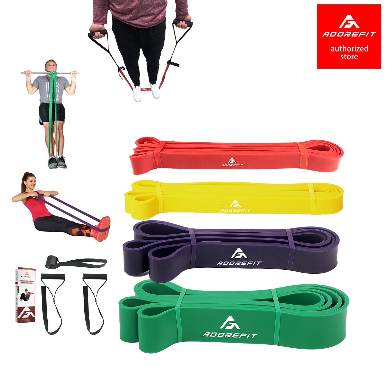 Singles or Set of Resistance Loop Bands For Home Exercise Gym Fitness Yoga Latex 