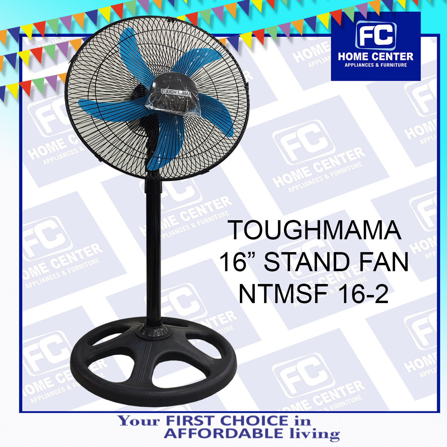 TOUGHMAMA STAND FAN 16 INCHES NTMSF 162 Lazada PH
