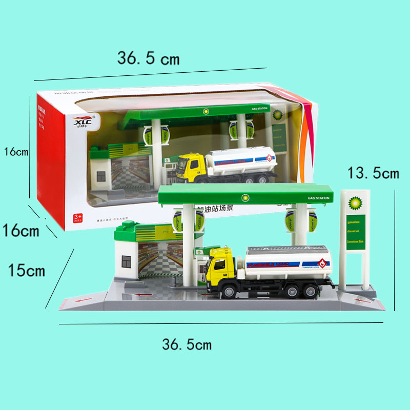 Car town toy gas station simulation model project large car wash