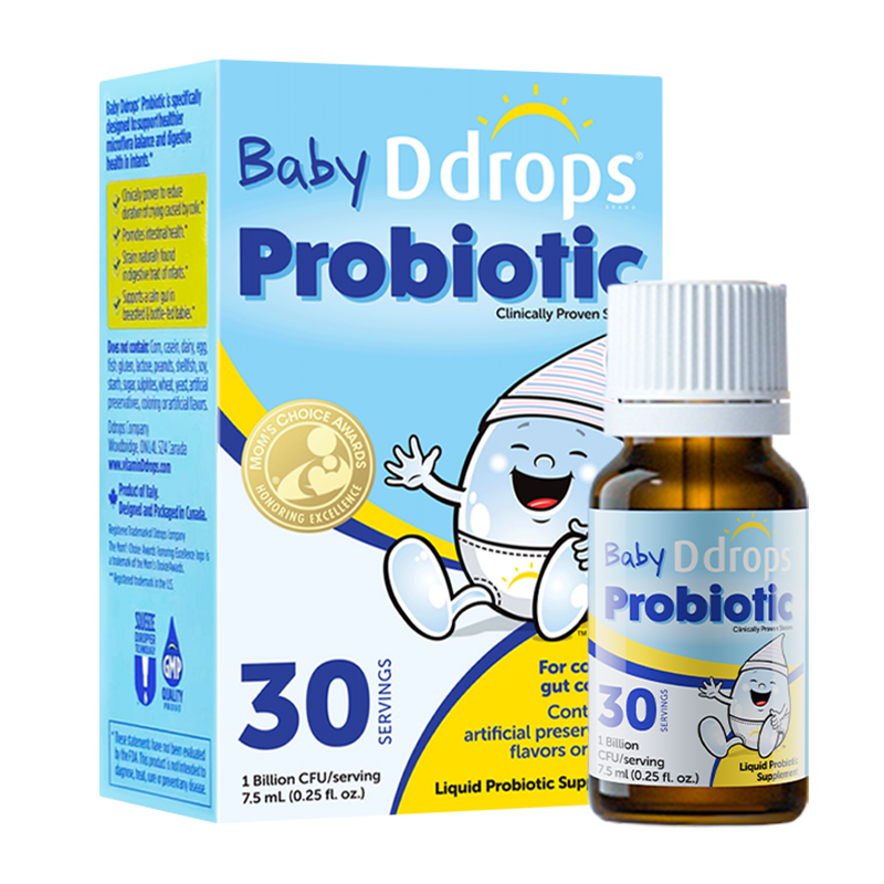 Ddrops Baby Probiotic Drops,Kids Liquid Probiotic Supplement, Daily Gas