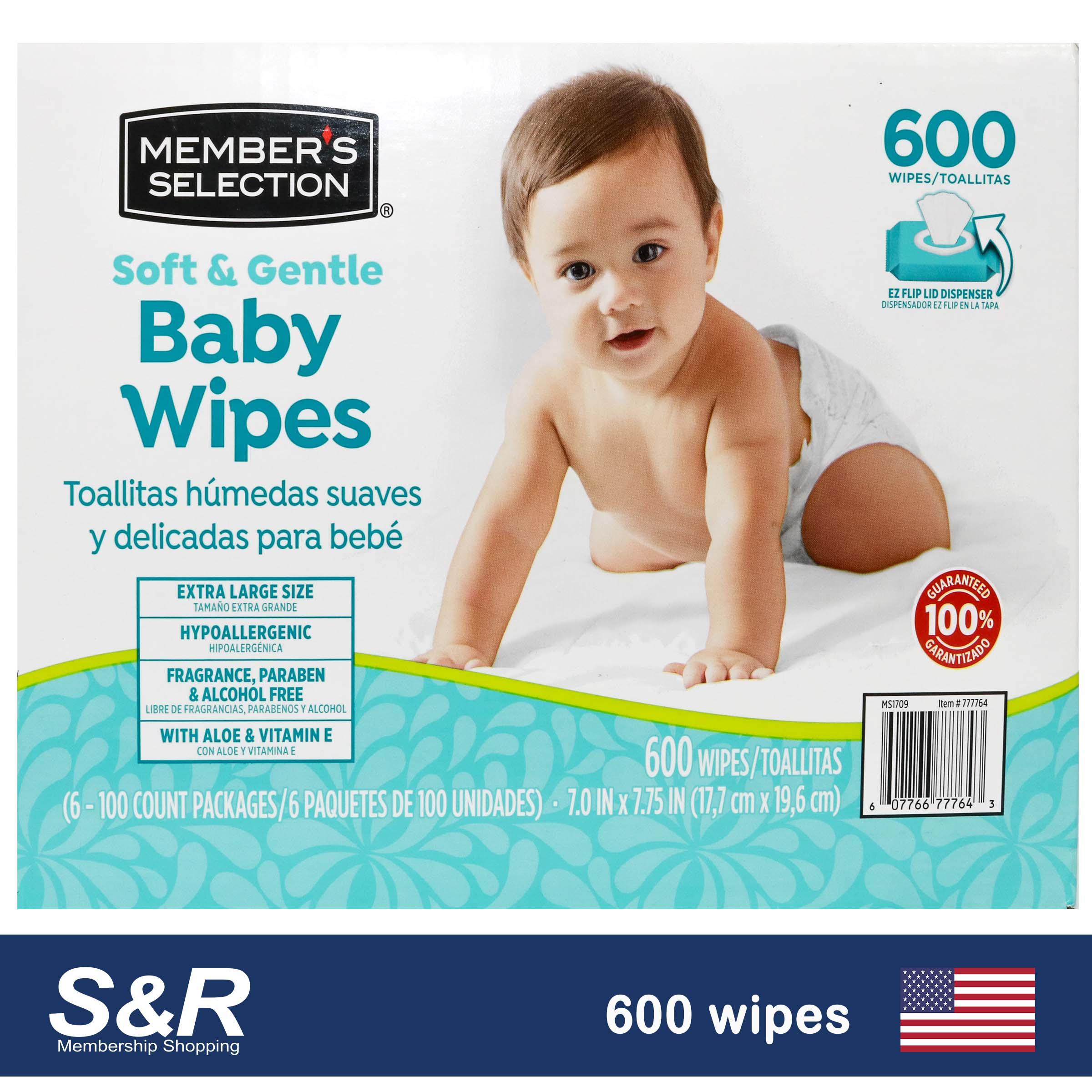 Soft \u0026 Gentle Baby Wipes 600 sheets 