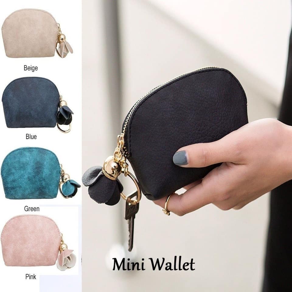 Mini Coin Purse Clutch Small Bag Wallet Card Key Holder Zip Women