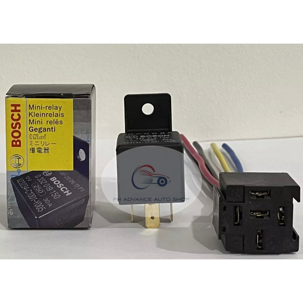 Bosch Relay 12v 30a 5pin with Socket Heavy Duty Lazada PH
