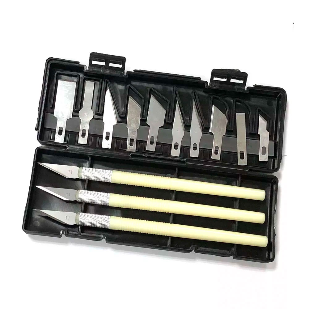 13pcs Metal Carving Knife Precision Craft Knife Set Utility Knife Kit