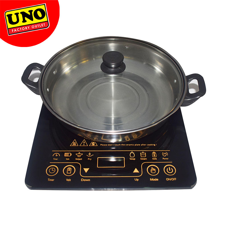 UNO CARRIBEAN INDUCTION COOKER W/240G STAINLESS STEEL POT Lazada PH