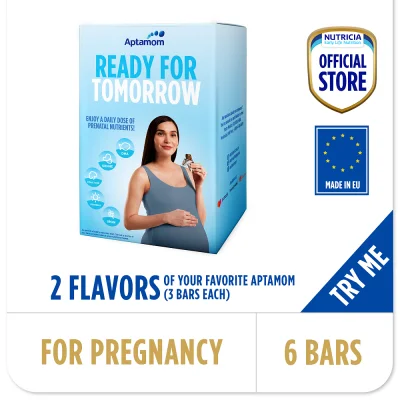 Nutricia Aptamom Prenatal Cereal Bar - Trial Pack (6 Bars)