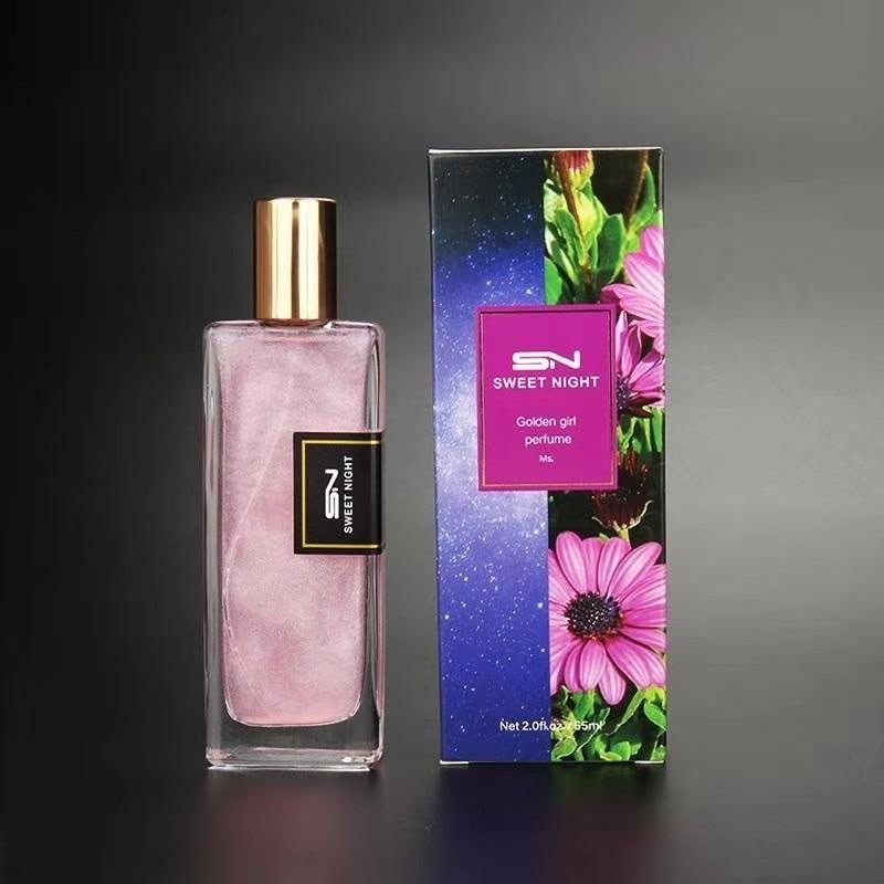 Liptint Unisex Perfume Body Mist Long Lasting Sweet Night Perfume Colorful Mens Shimmer Body 6119