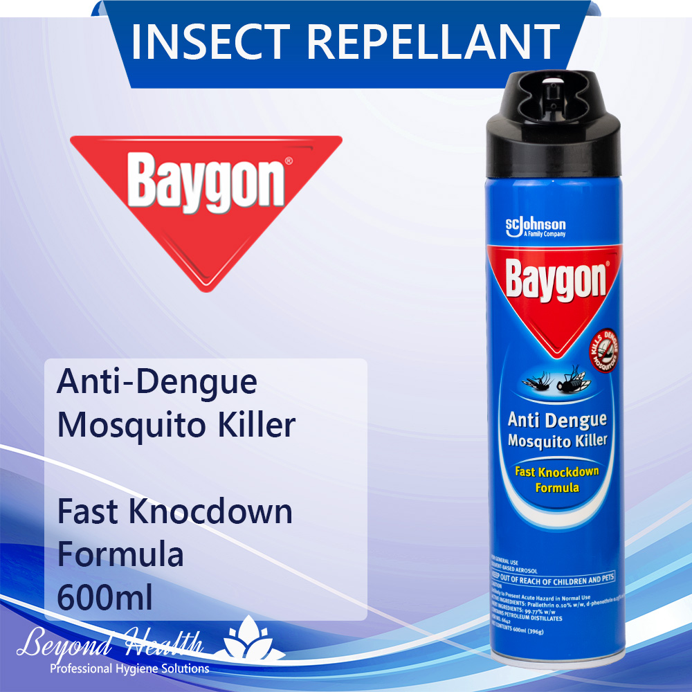 Baygon AntiDengue Mosquito Killer 500ml (330g) Mosquito Spray Baygon