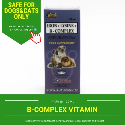 Papi Iron Plus B-Complex for dogs and cats(120ml)