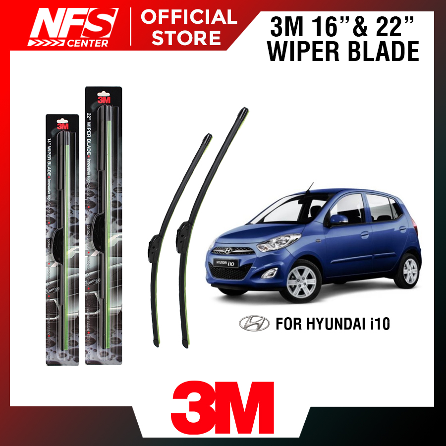 3M Auto Original Frameless Wiper Blade Bundle Set 16" & 18" for Hyundai