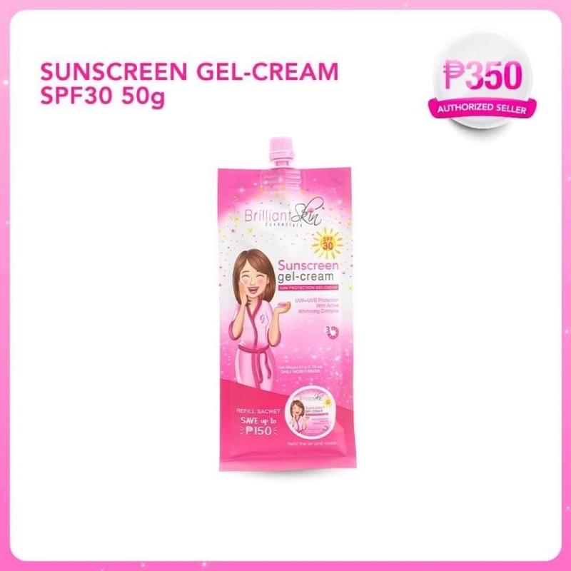 Brilliant Sunscreen Gel-Cream SPF 30 50g Sachet | Lazada PH