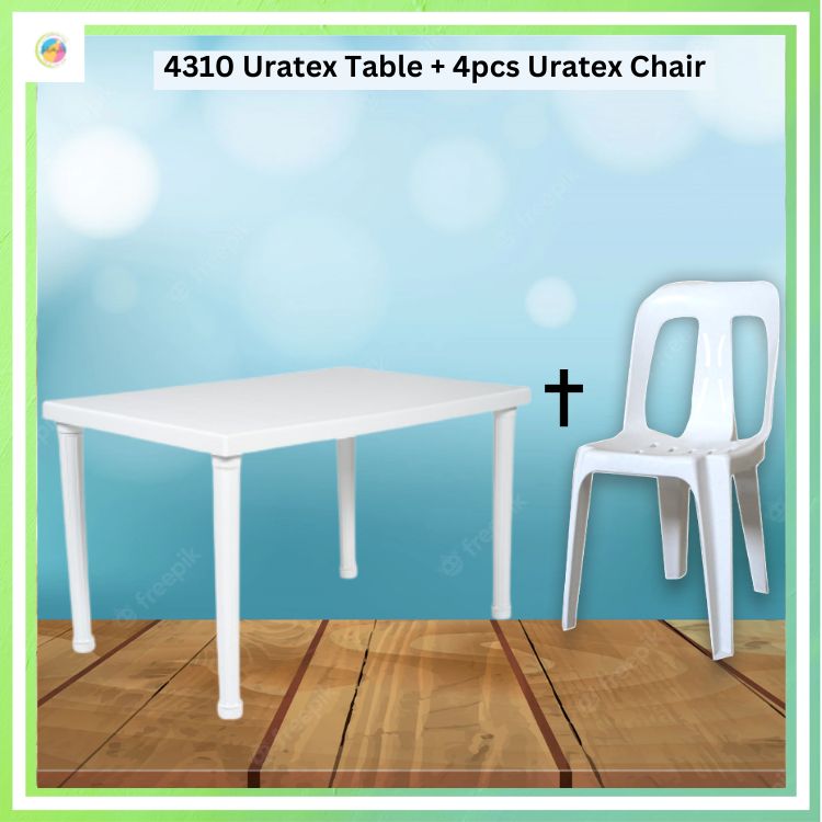 URATEX 4301 WESTON TABLE 30X48 + 4pcs URATEX 101 CHAIR CLASSC CHAIR