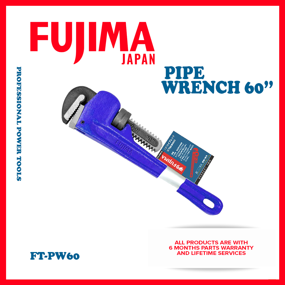 Fujima Pipe Wrench 60" Heavy Duty Hand Tools Wrenches Durable and High
