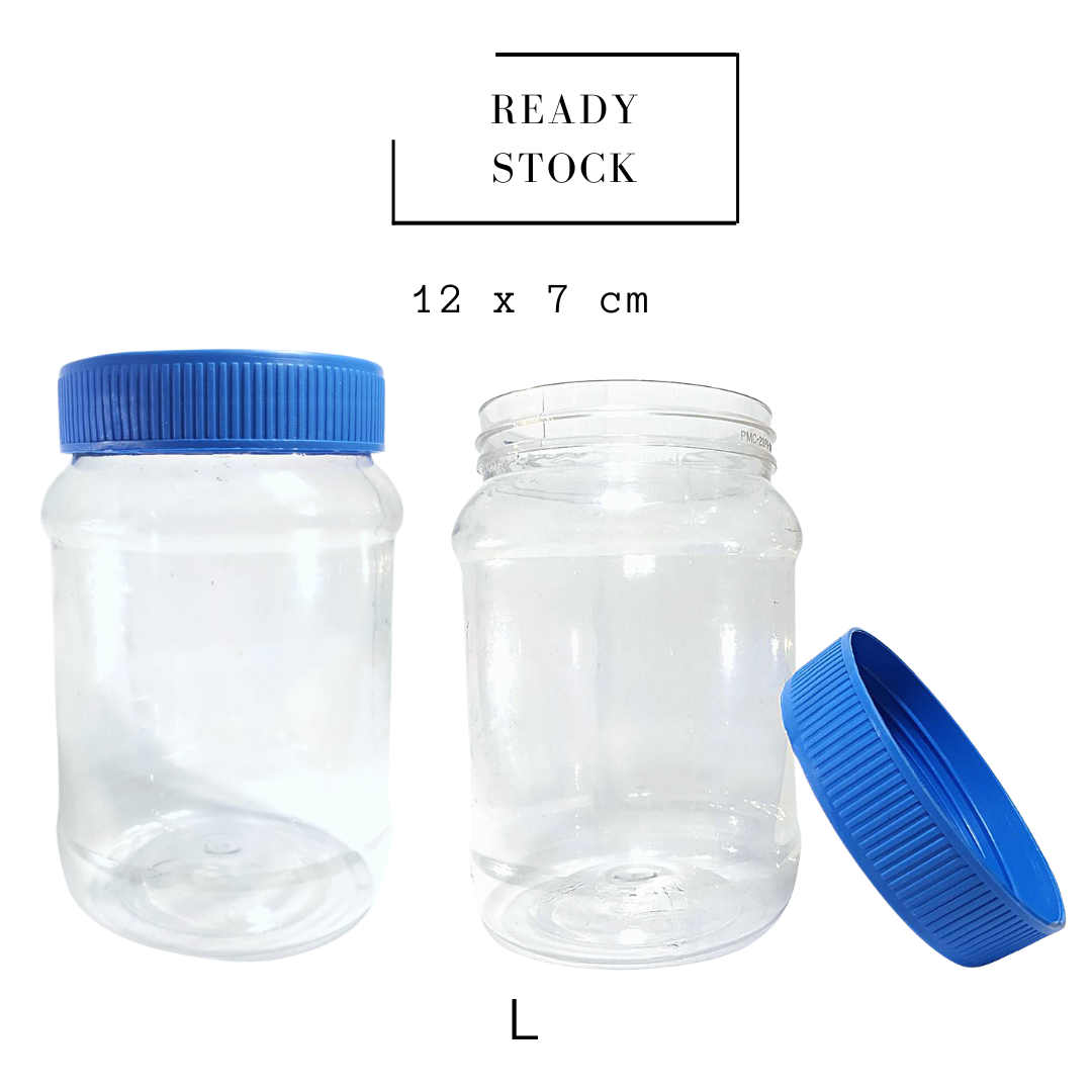 Peanut Butter Plastic Jars with Blue Lid per Piece Lazada PH